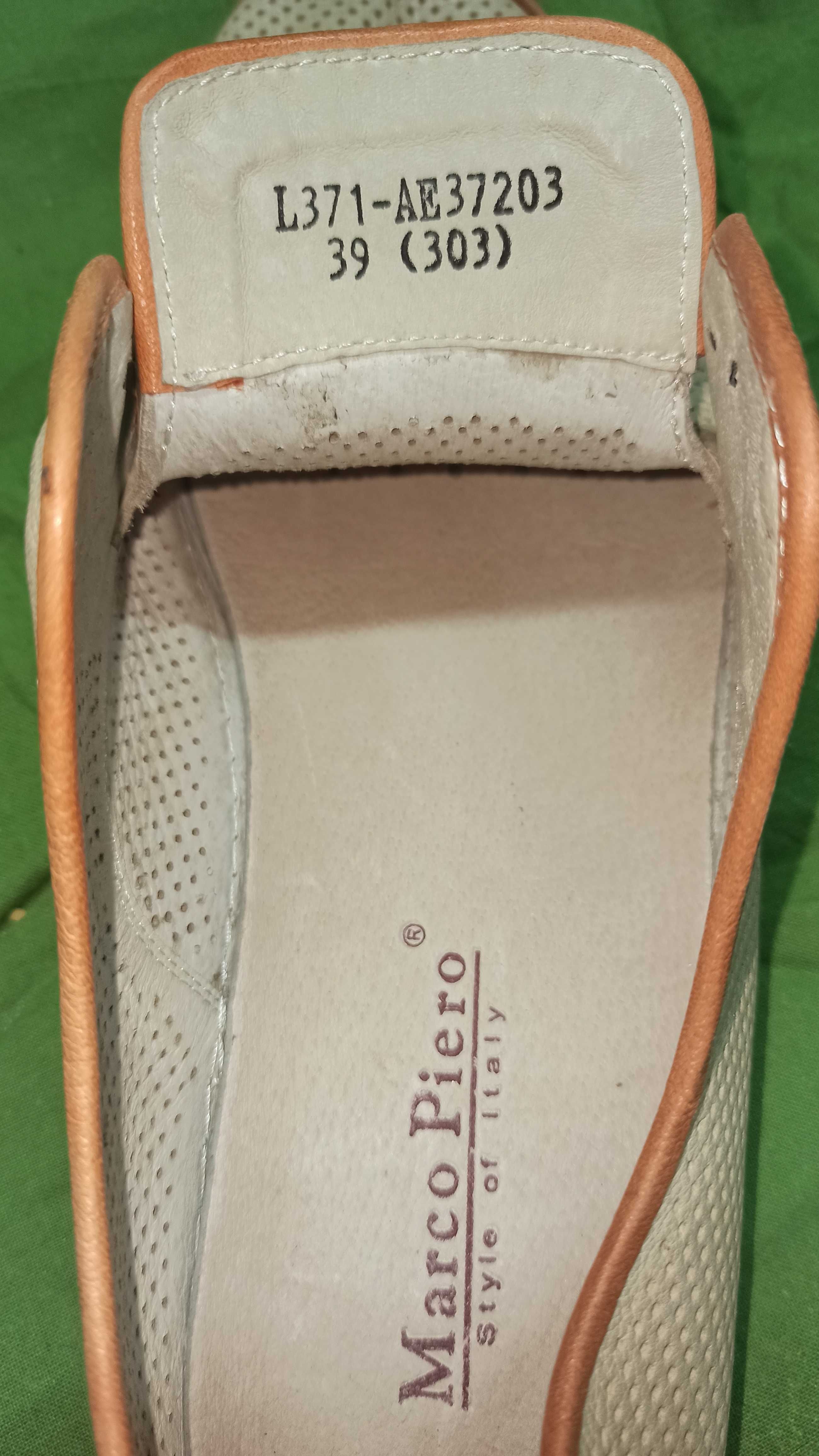 Лёгкие фирменные туфли Marco Piero
