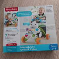 Interaktywny chodzik Fisher Price zebra nowy, oryginalnie zapakowany.