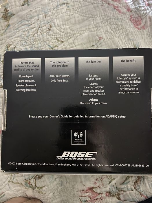 Навушники Bose доя калібровки звуку