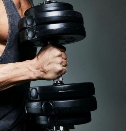 Hantle 2 x 10kg winylowe 
4 x Obciążenie po 1,25 kg
4 x Ob