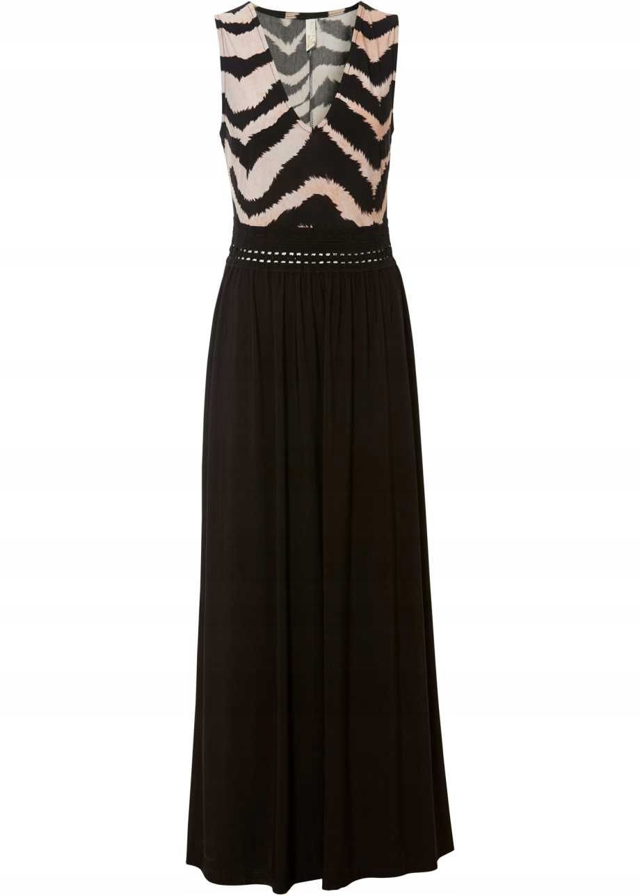 B.P.C sukienka maxi letnia ze wzorem 40/42.