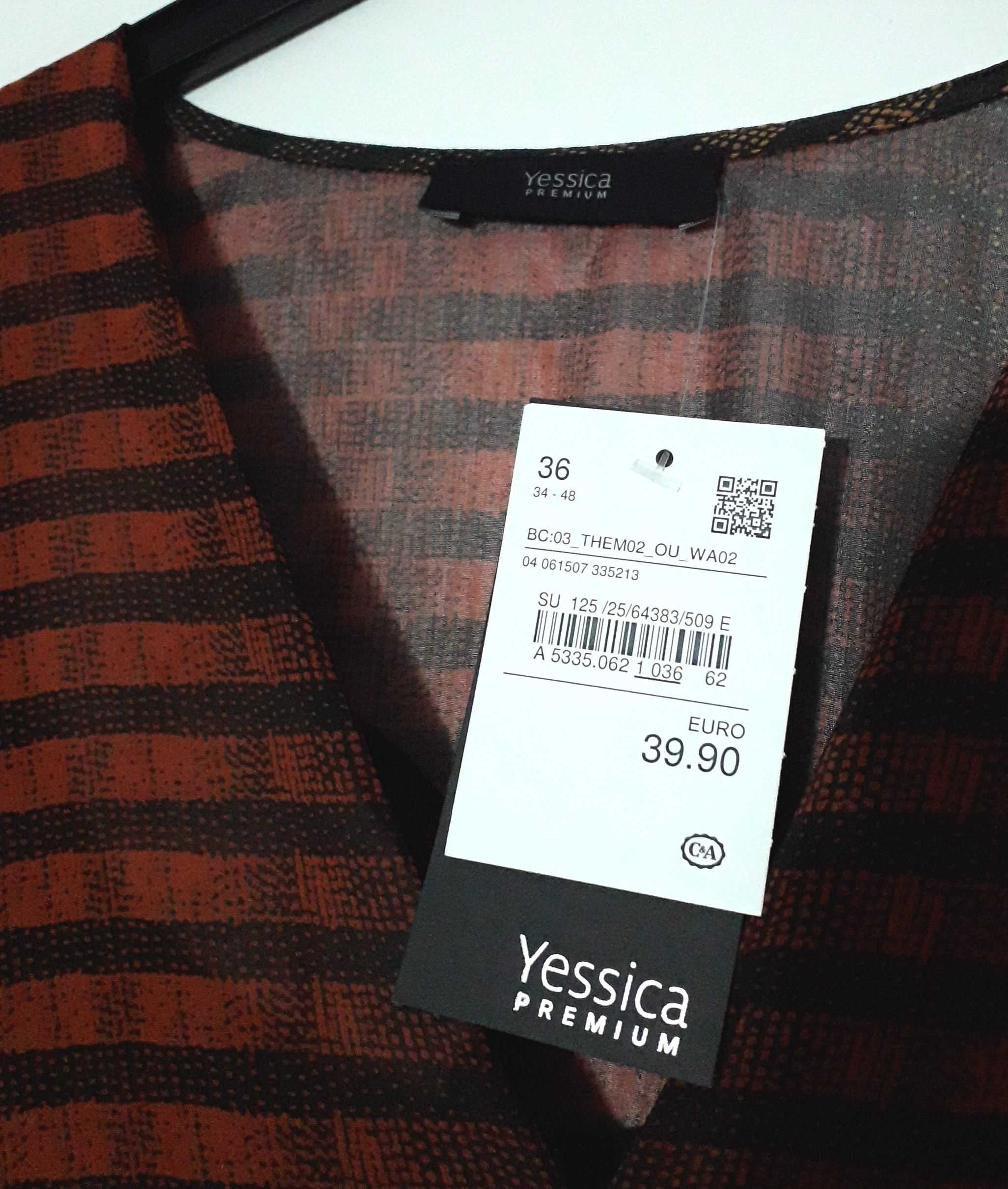 Vestido midi assimétrico da C&A (Yessica Premium) Tam: 36 Novo