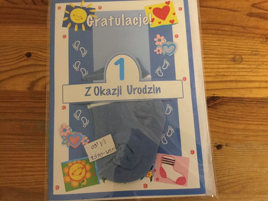 Karnet gratulacje z okazji 1 urodzin