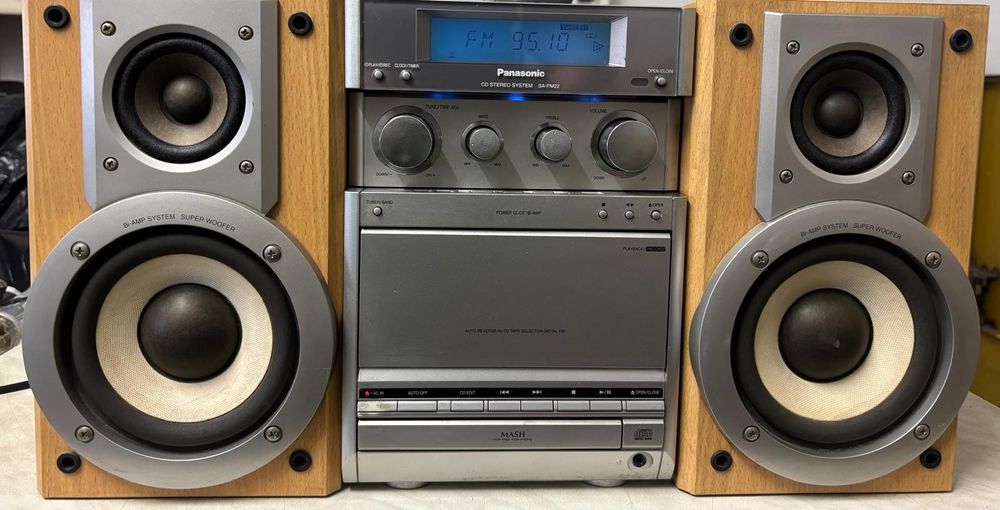 Wieża Panasonic SA-PM22 głośniki kolumny pilot