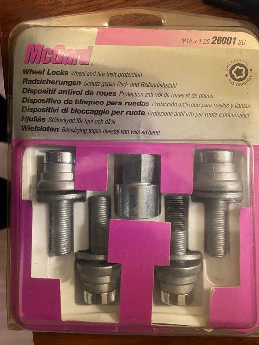 Болти секретки McGard  М12х1.25 26001 SU (не використовувались)