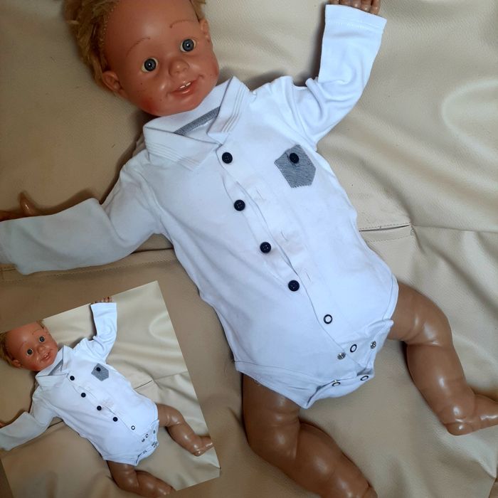 Zestaw roz 62/68 8 sztuk body długi rękaw mega paka komplet wyprawka