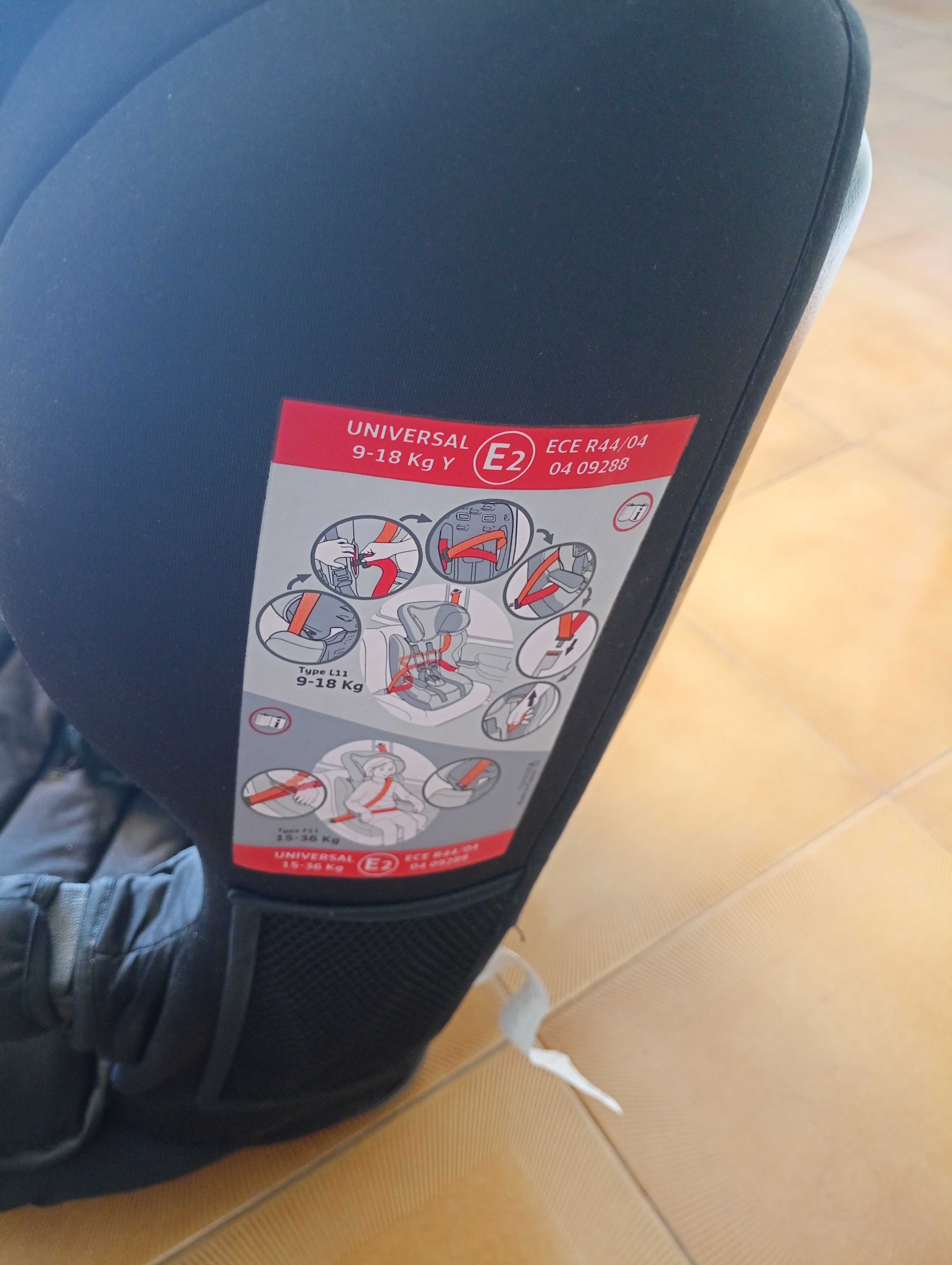 Cadeira de bebe auto 9/36 kg