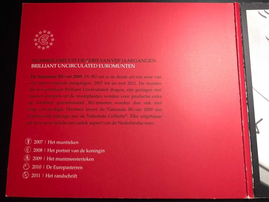 Set Anual Euros Holanda 2009 UNC em Livro
