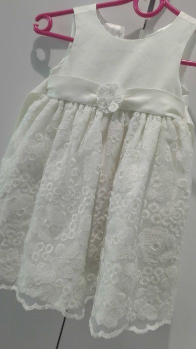 sukienka 2-3 latka haftowana elegancka chrzciny,urodziny, wesele