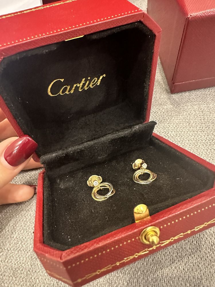 Продам серьги  Cartier , золото 750