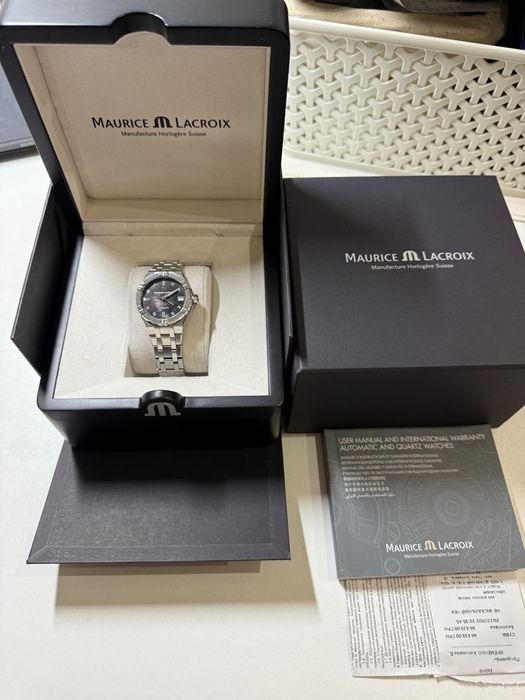 Механічний швейцарський годинник Maurice Lacroix з діамантами