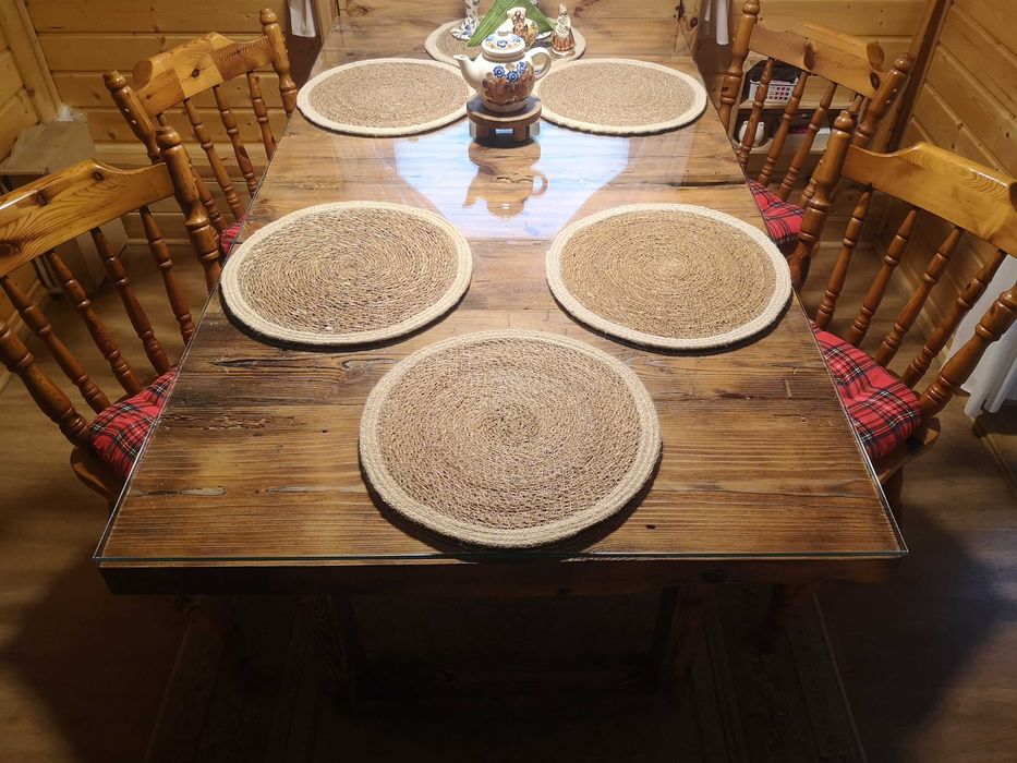 Wyjątkowy Stół Rustykalny + 4 krzesła