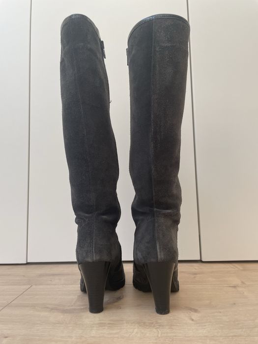 Botas de camurça cinza GABOR