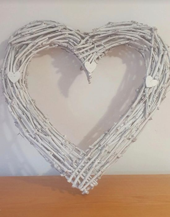 Serce wiklinowe 60cm 2 sztuki