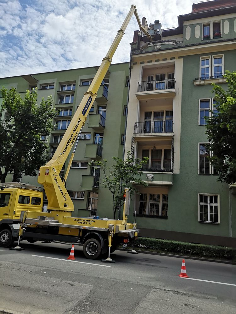 Podnośnik koszowy 22m, 27m - wynajem