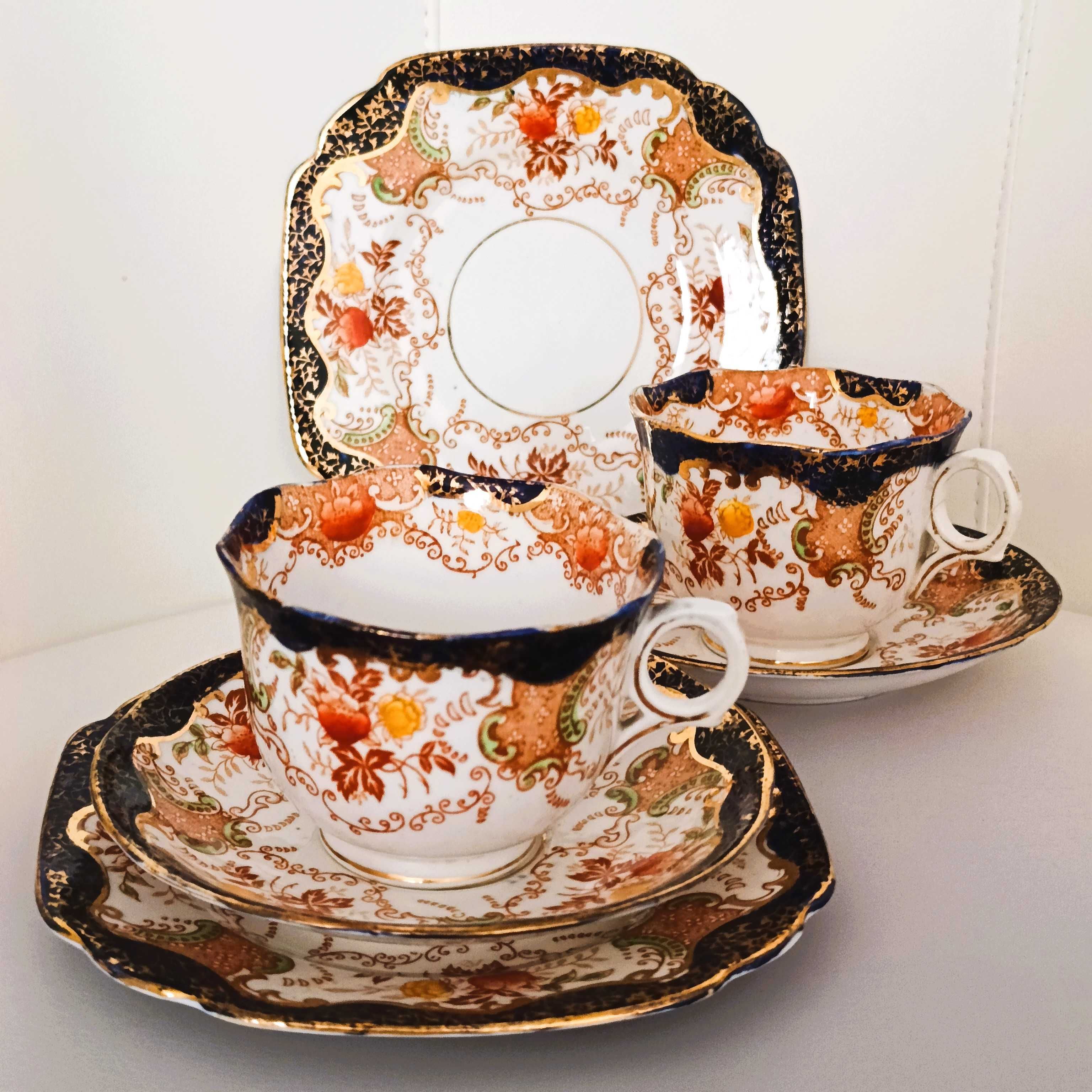 **filiżanka IMARI porcelana CROWN stara sygn. Mayer & Sherratt 1921+