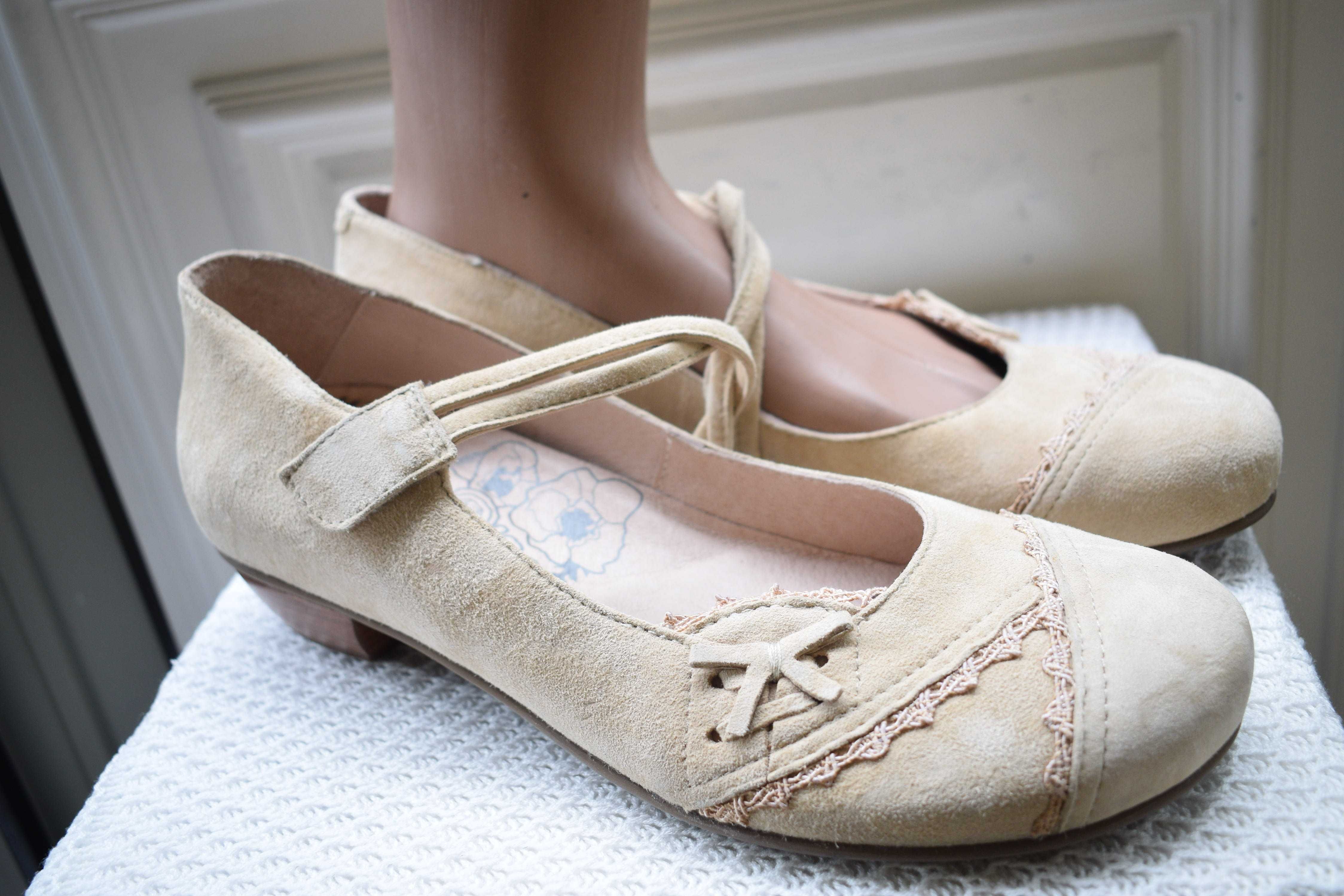 замшевые туфли балетки лодочки Brako Spain на широкую р. 42 28 см