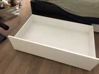 Gavetão de cama MALM branco (