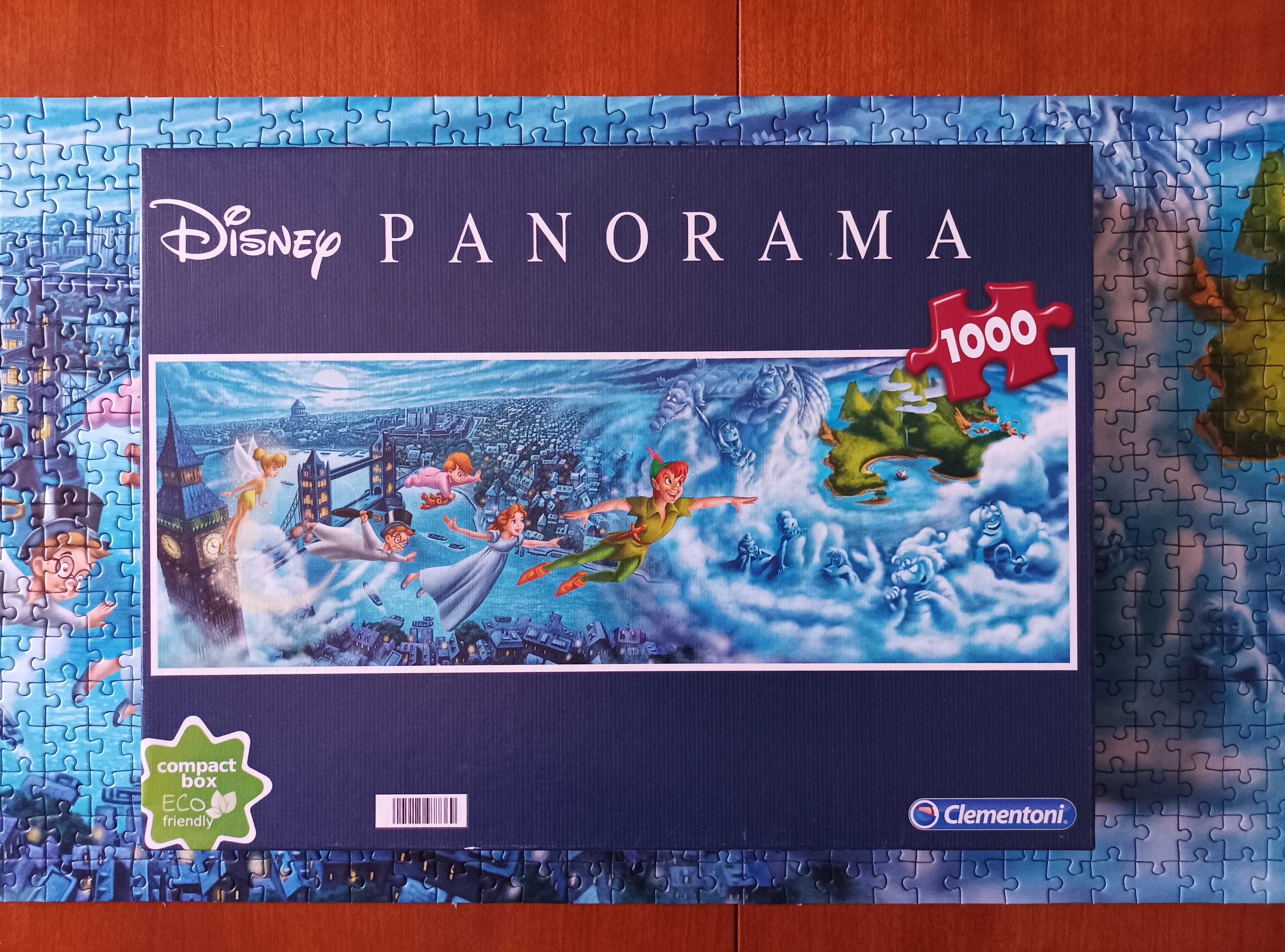 Puzzle CLEMENTONI 1000 - Disney Peter Pan kompletne jak nowe