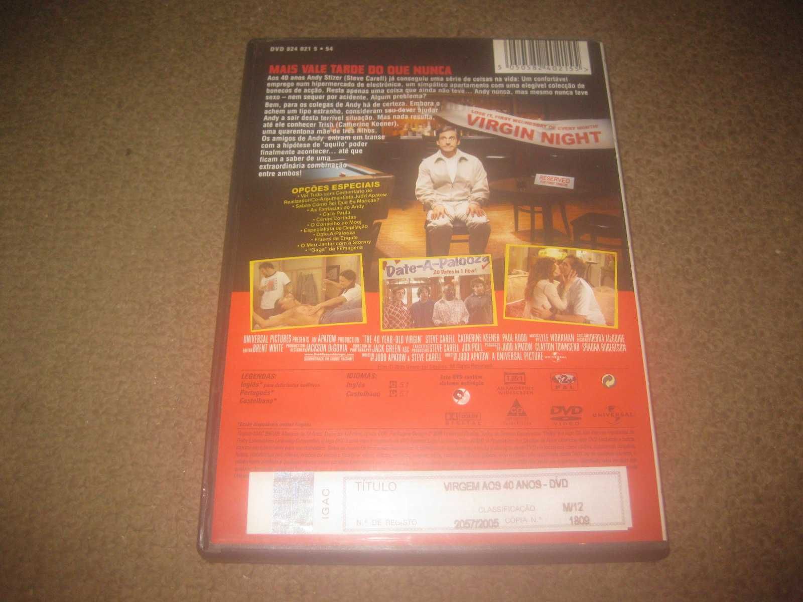 DVD "Virgem aos 40 Anos" com Steve Carell