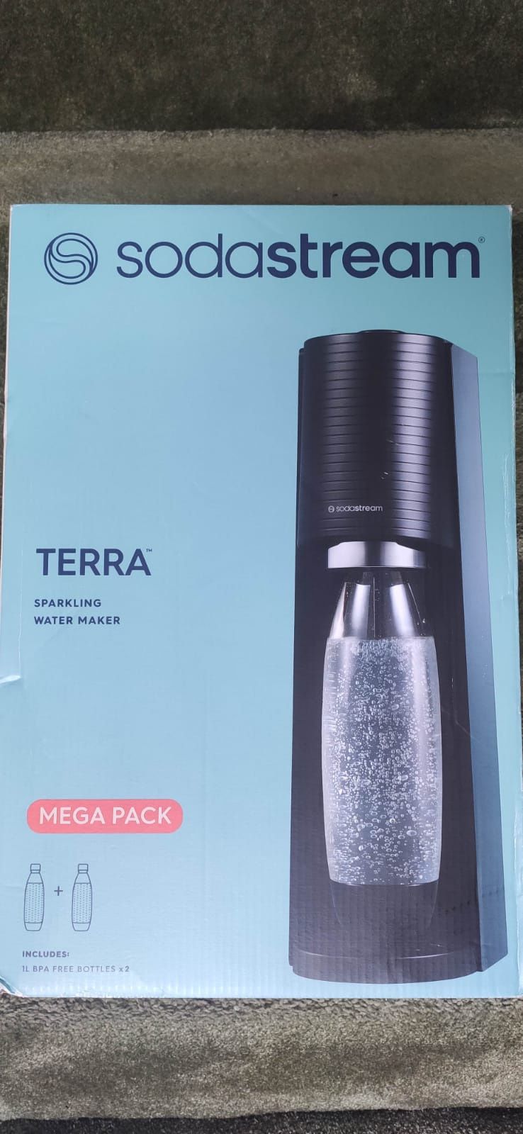 syfon wody SodaStream Terra czarny + 2 butelki zestaw