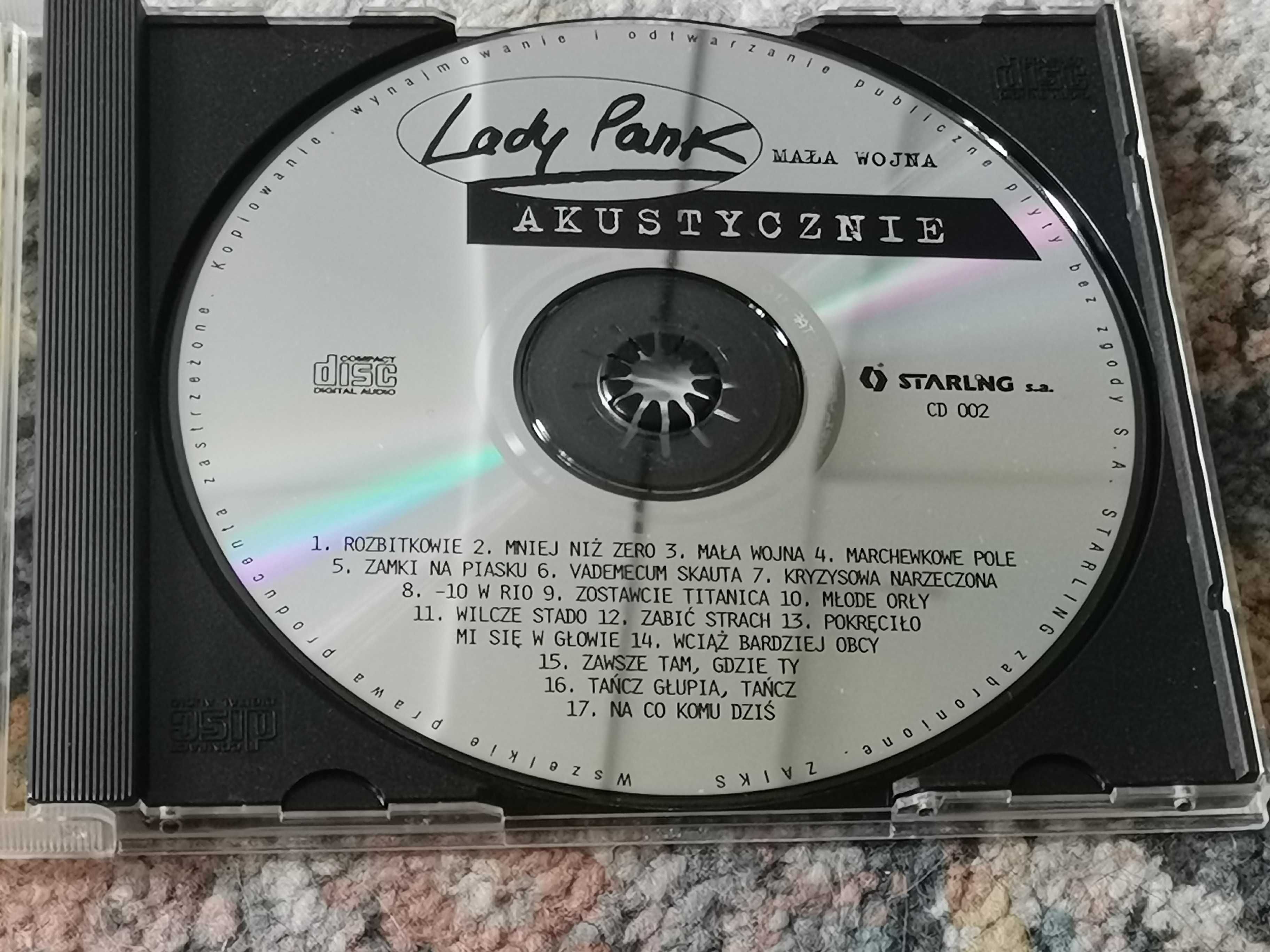 CD LADY PANK MAŁA WOJNA akustycznie wydanie 1995 Starling S.A. CD 002
