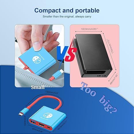 Stacja Dokująca Hub 3 W 1 Do Nintendo Switch 4K/60Hz