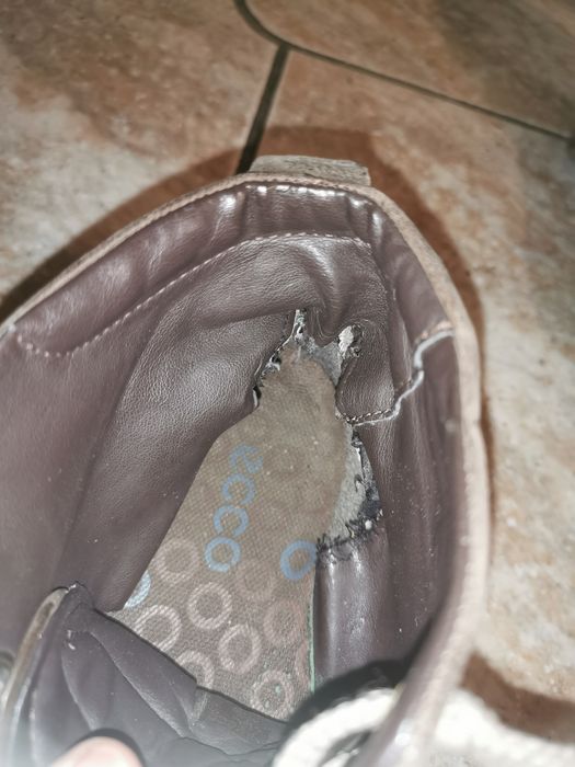 Buty zimowe jesienne Ecco skórzane