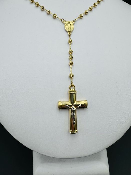 Nowy zloty lancuszek rozaniec proba 585 waga 6,98g