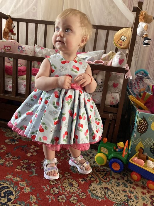 Дитяча сукня,плаття для дівчинки 80-86 розмір, літня сукня на рік