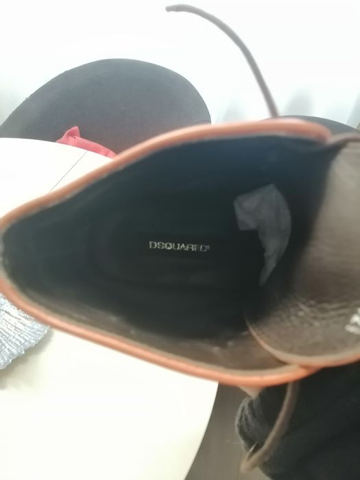 Кожаные ботинки-броги DSQUARED² (оригинал)