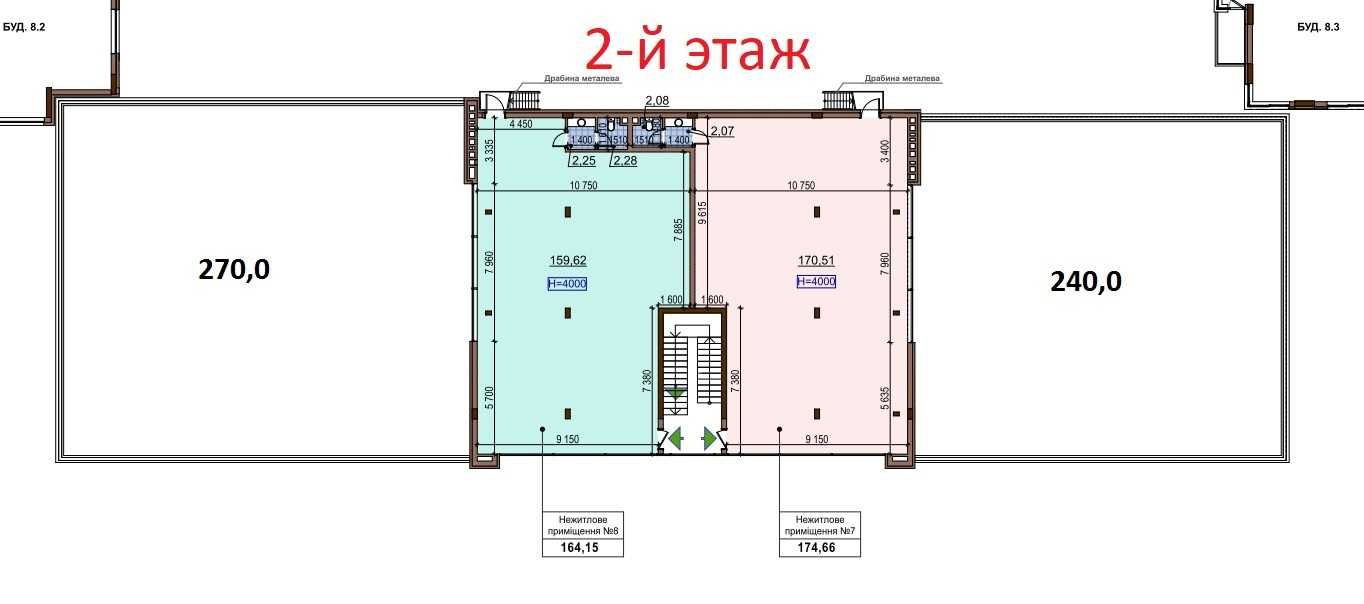 ЖК Варшавский. Фасадное помещение "Open Space" 362 м2