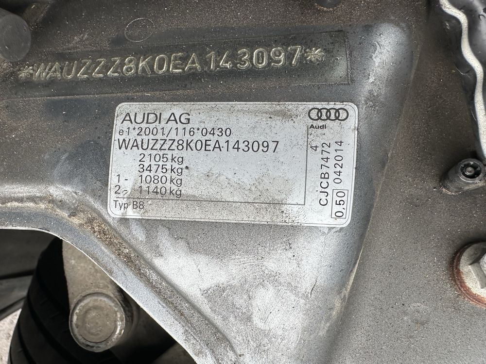 Audi A4 Avant silnik 2.0 TDI CJCB 2014r,Anglik z kluczykami