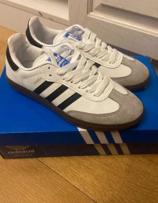 Nowe\B75806*adidas^SambaOG*|Biały ButyUnisexTrampki.40,5