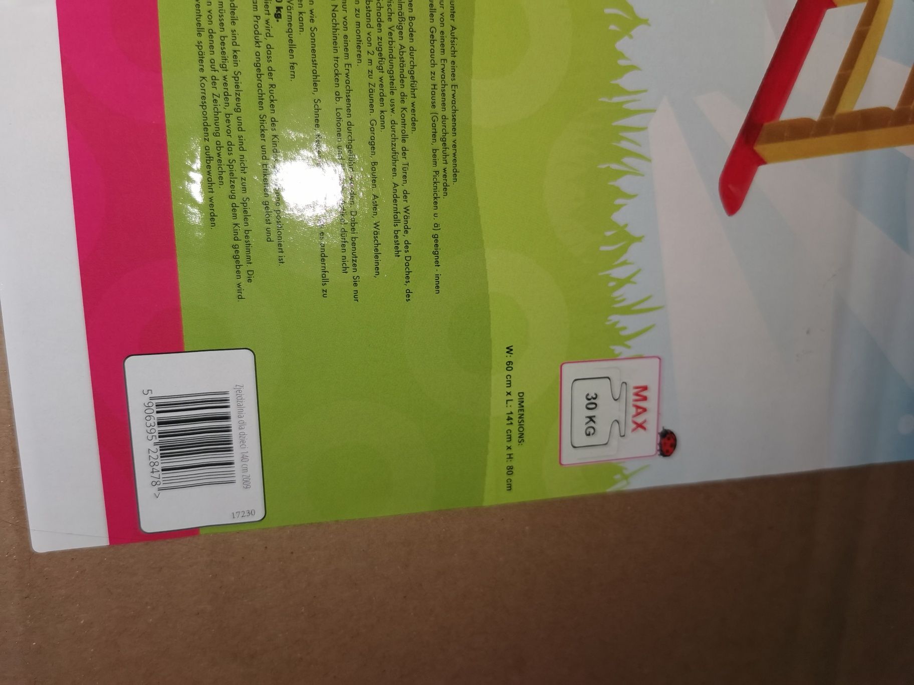 Zjeżdżalnia plastikowa dla dzieci