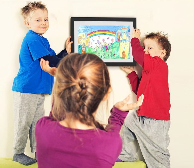 Ramka Drewniana 33x24 cm na 150 Kartek A4 Zestaw 2 Czarne