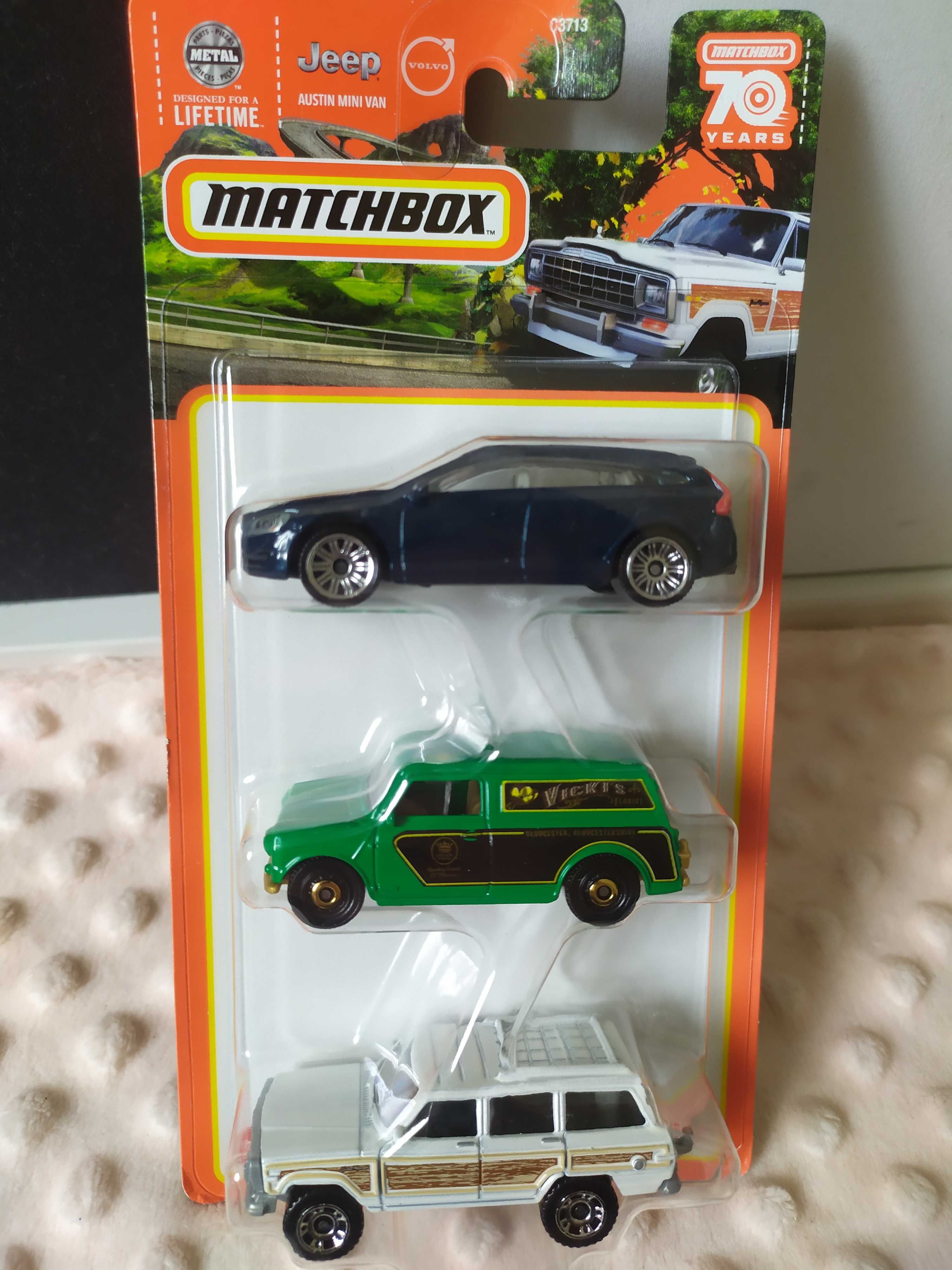 Matchbox zestaw samochodów aut 3pack