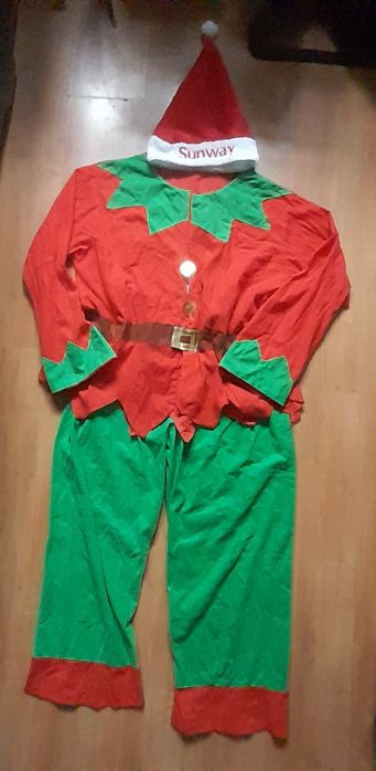 Strój świątecznego elfa L