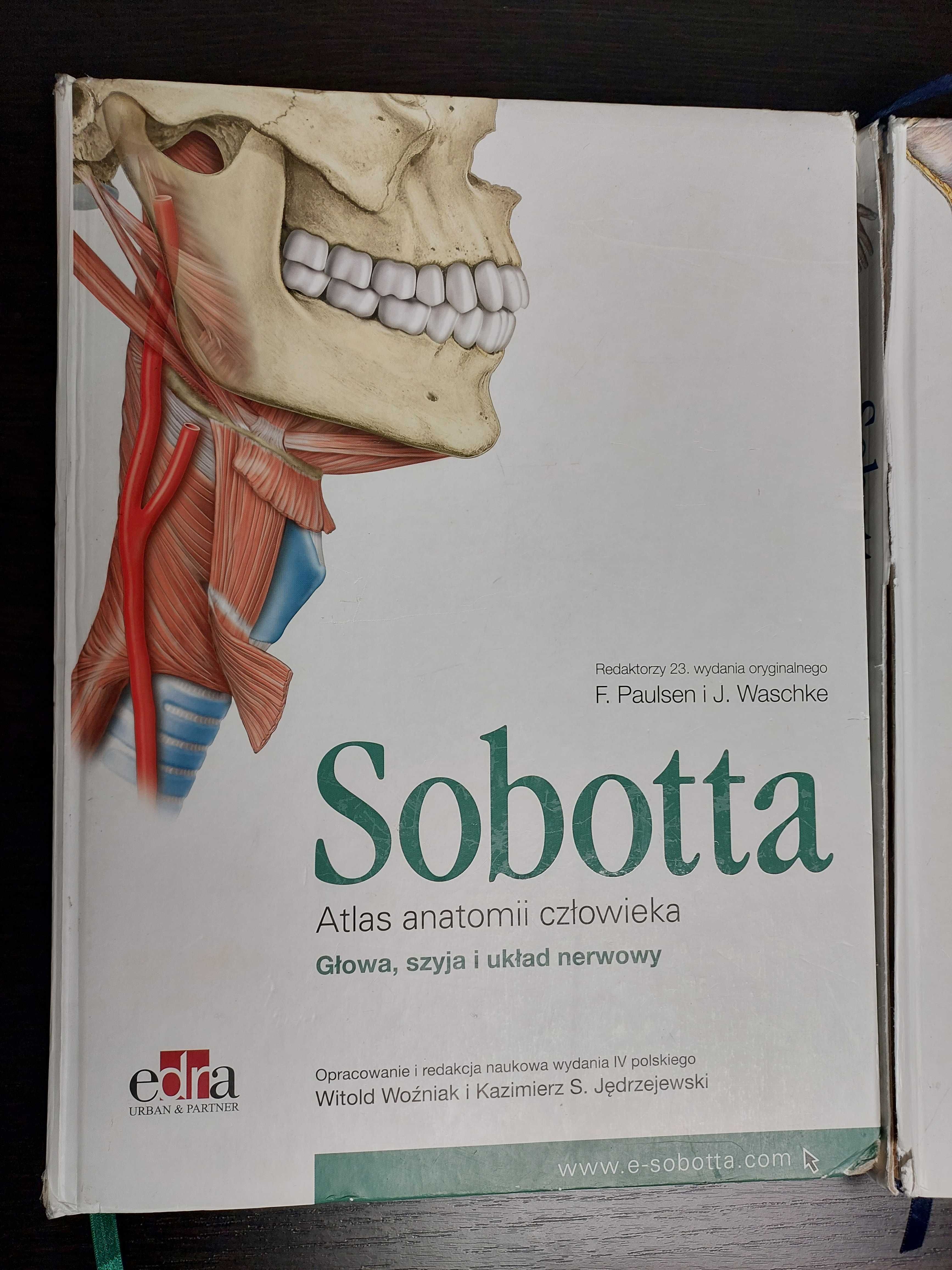 Atlas anatomii człowieka  Sobotta  3 szt