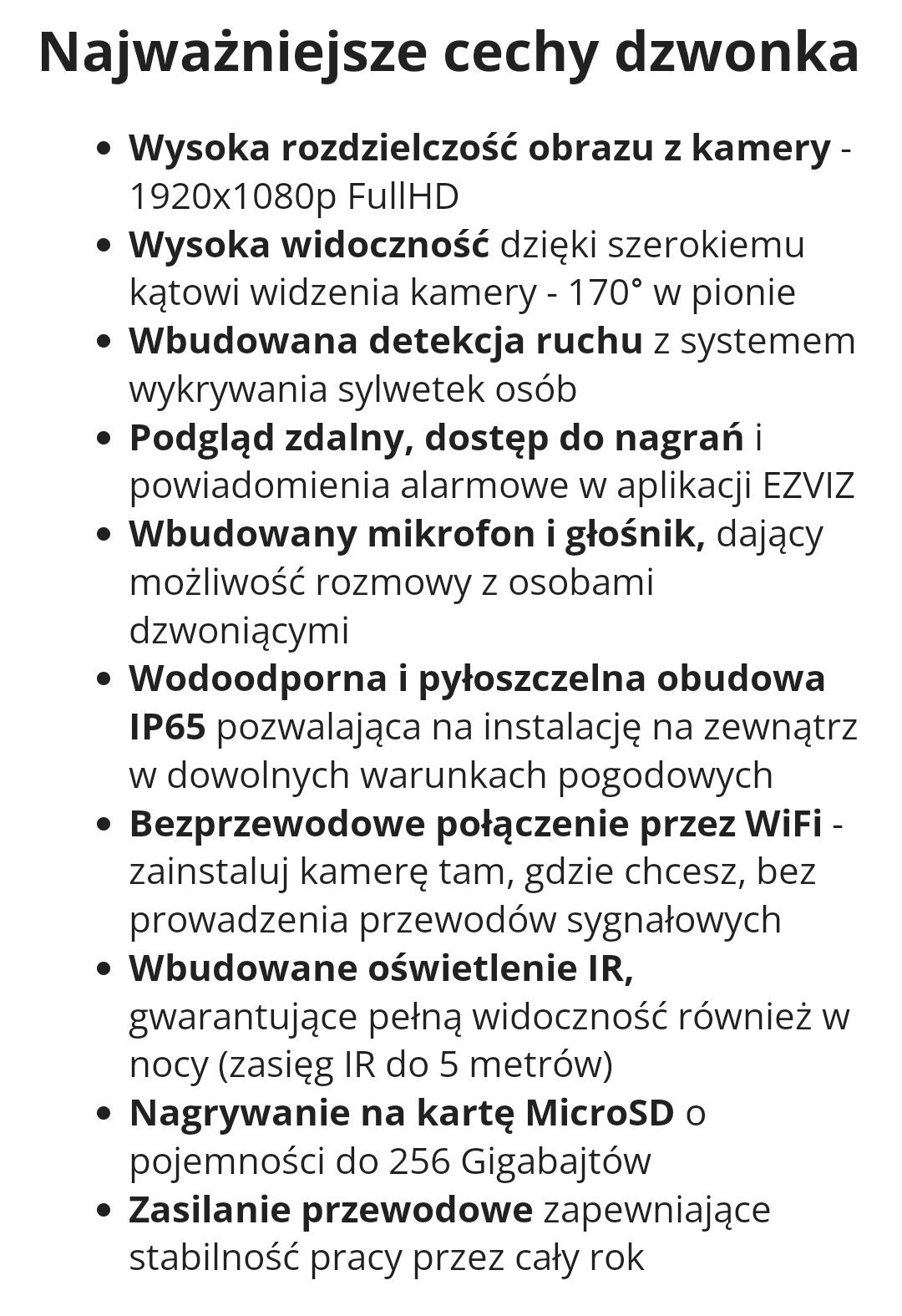 Inteligentny dzwonek Wi-Fi