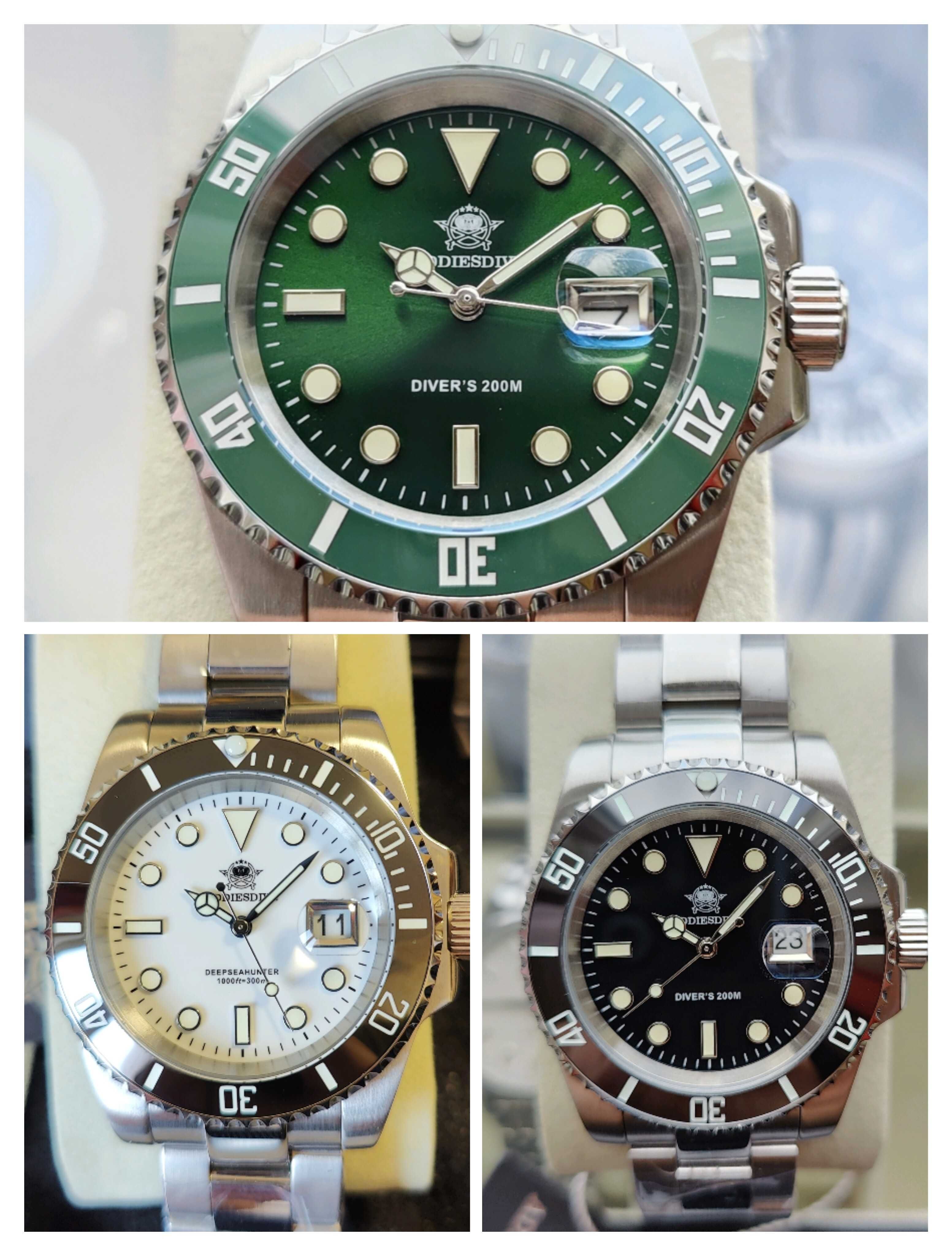 Submariner Diver's 200м. Годинник  ∅41мм. Miyota 2115 Безель Кераміка.