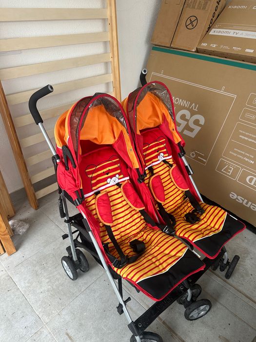 Carrinho duplo – adequado para levar no avião