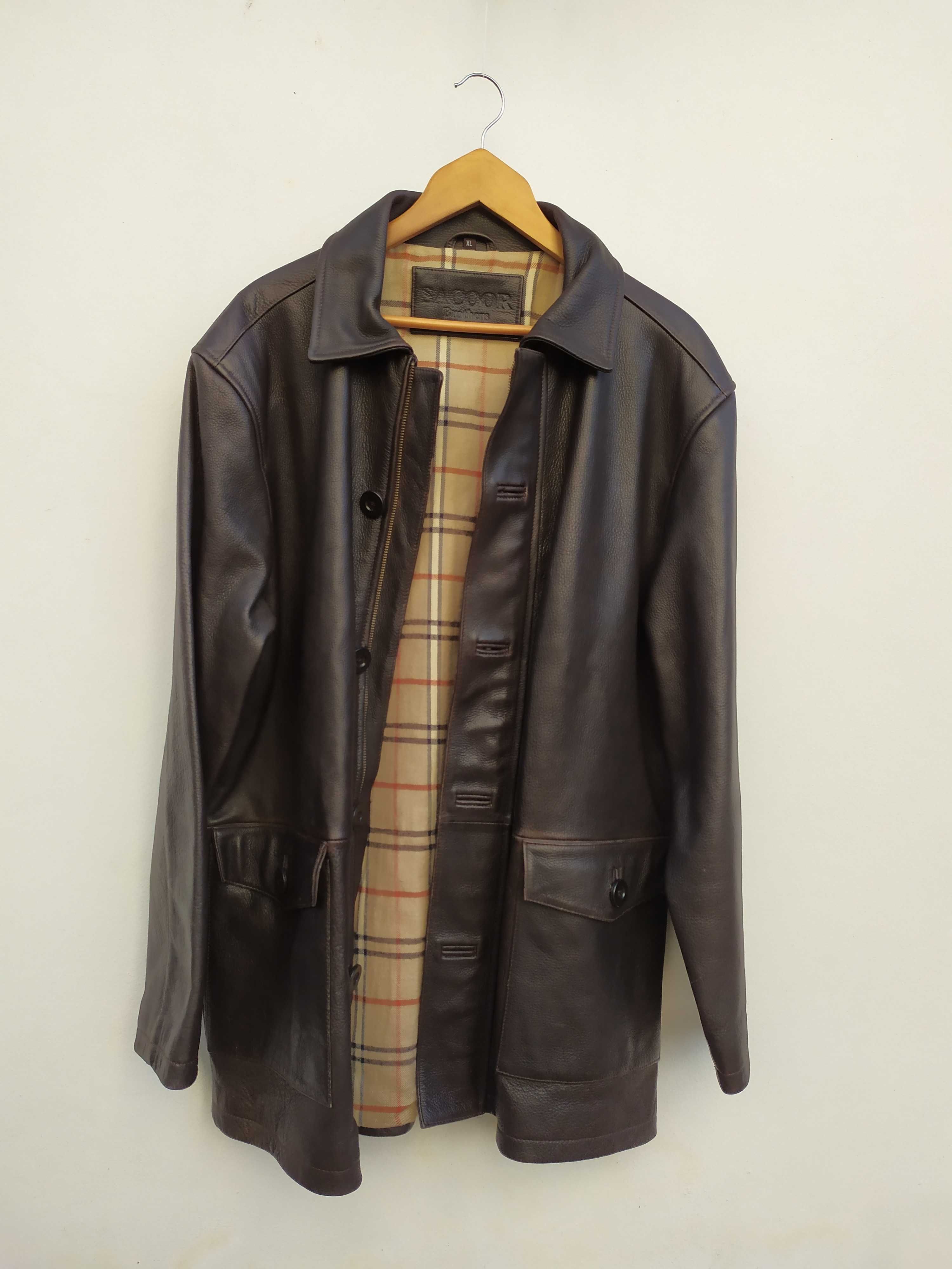 Blusão/Parka em pele genuína tam. XXL