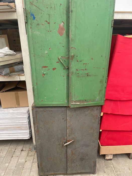 Szafki warsztatowe metalowe prl