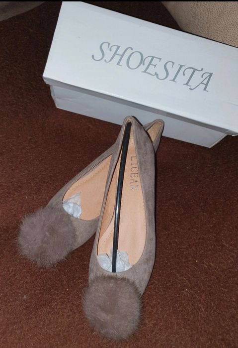 Nowe balerinki z puszkiem