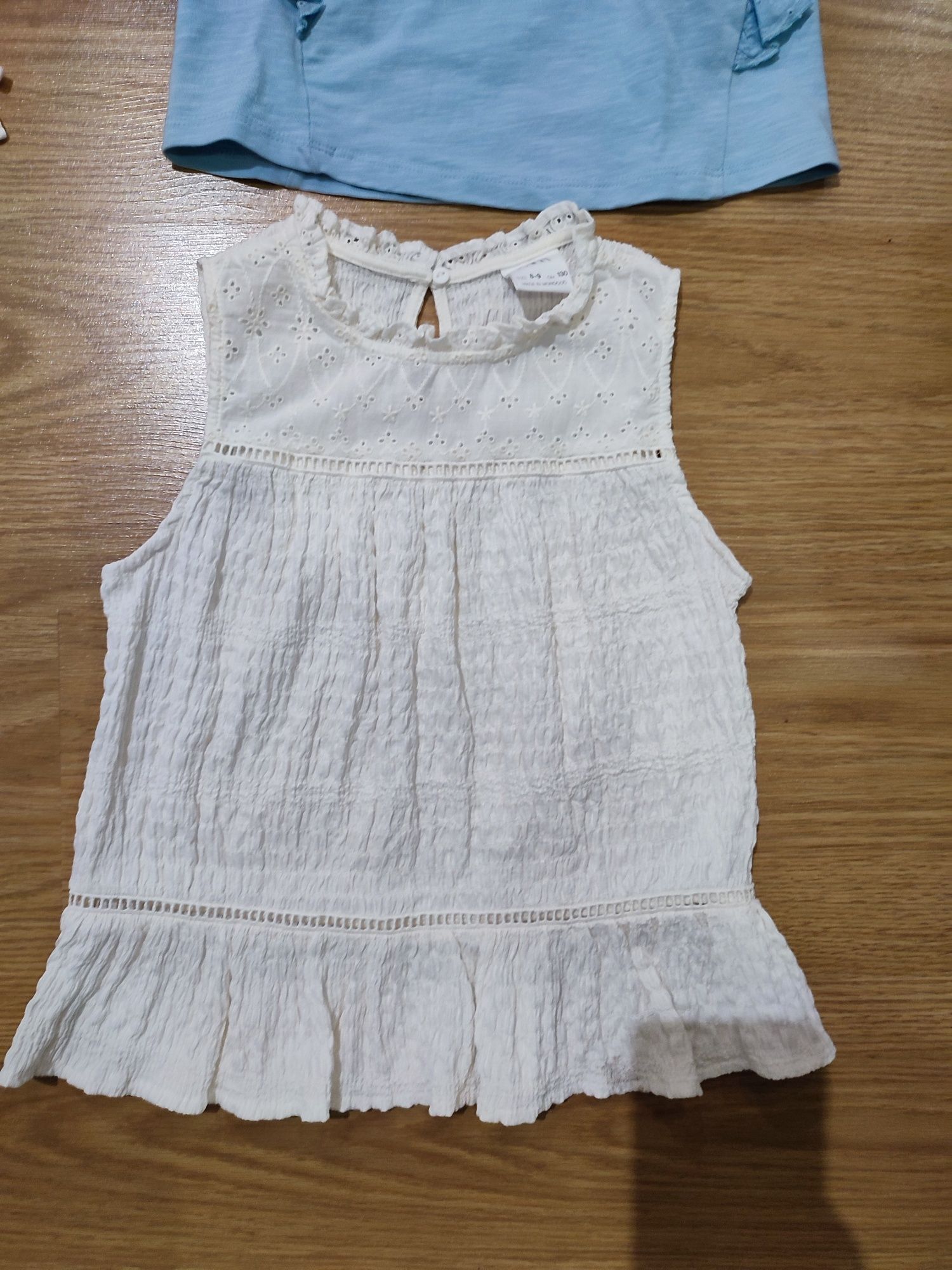 Blusas/tops alças/ cavas menina 7 e 8 anos