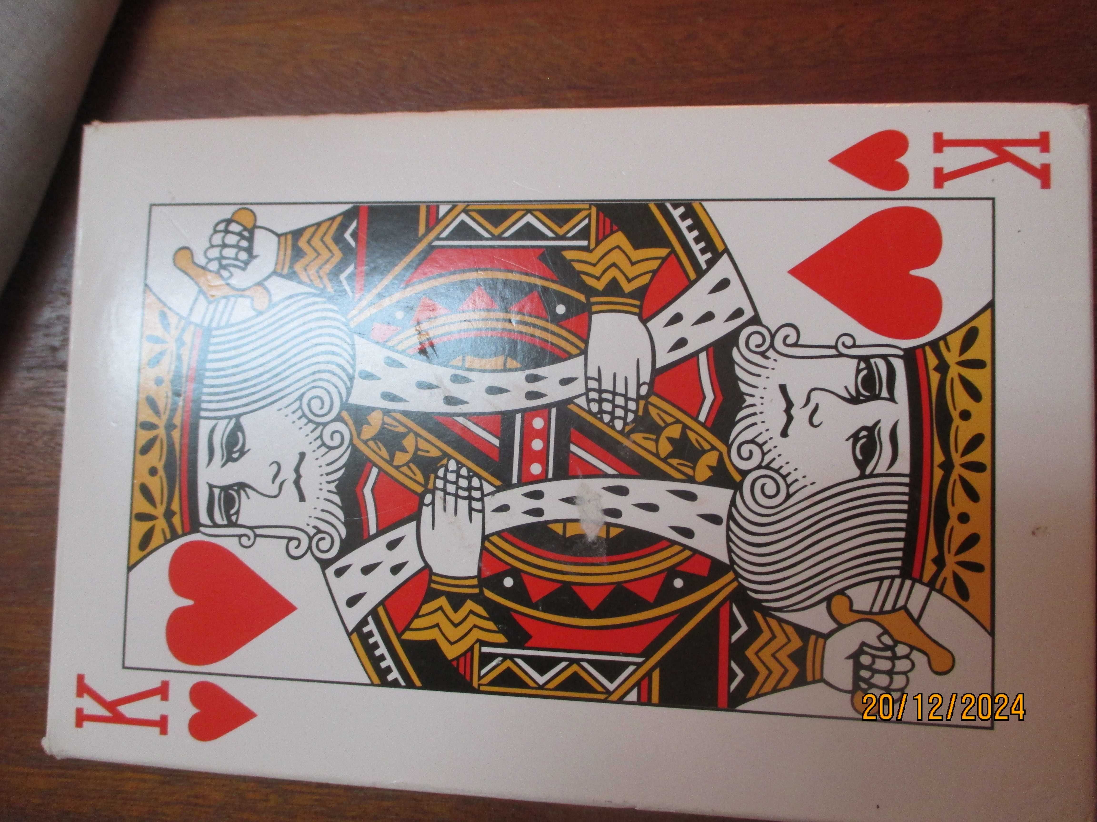 Baralho de cartas de tamanho grande