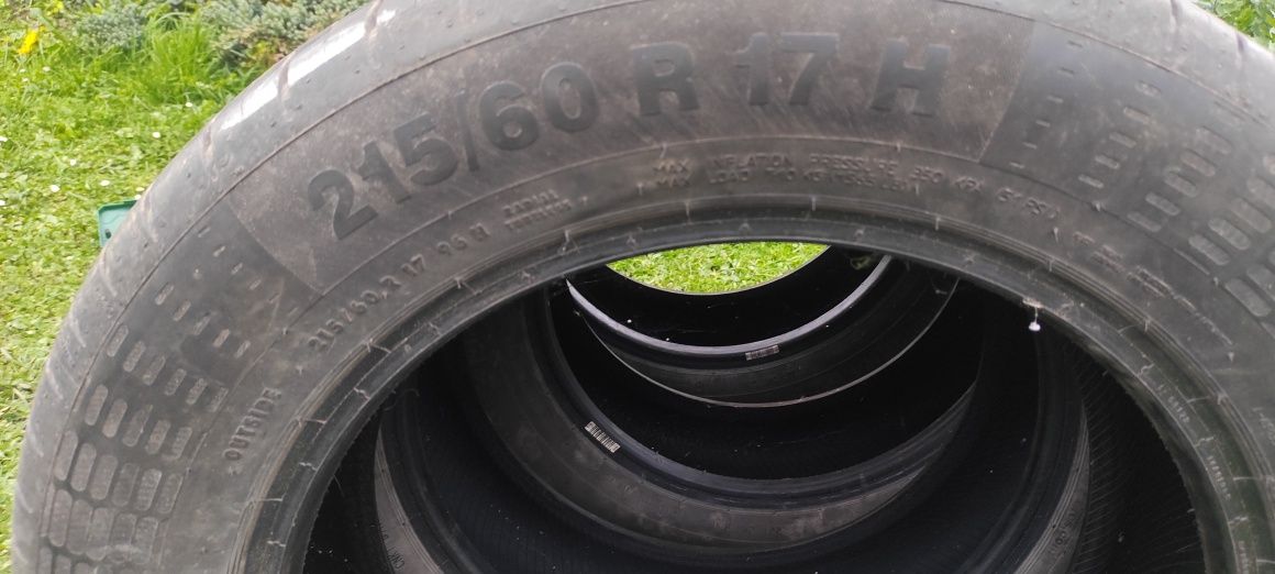 Używane opony  215/60R17 sprzedam, stan bardzo dobry