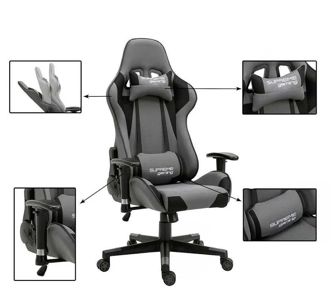 Компьютерное кресло, ткань, газлифт 4, 150кг, качание, изм. угла накл.