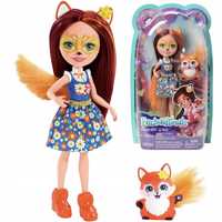 Barbie Enchantimals Lalka+zwierzątko Felicity Fox and Flick